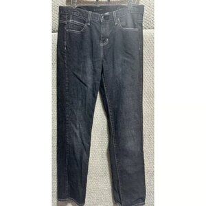 Calvin Klein Jeans Womens Skinny Jeans Black Straight Front Size 10